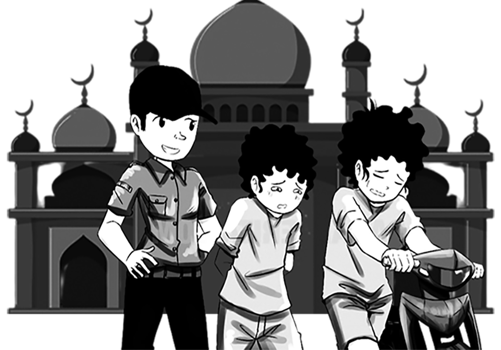 Curi Motor di Masjid