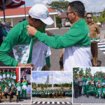 Acara Pelepasan Kontingen Kabupaten Beltim yang akan berlaga di ajang Porprov Babel VI tahun 2023 di Bangka Barat (rel)