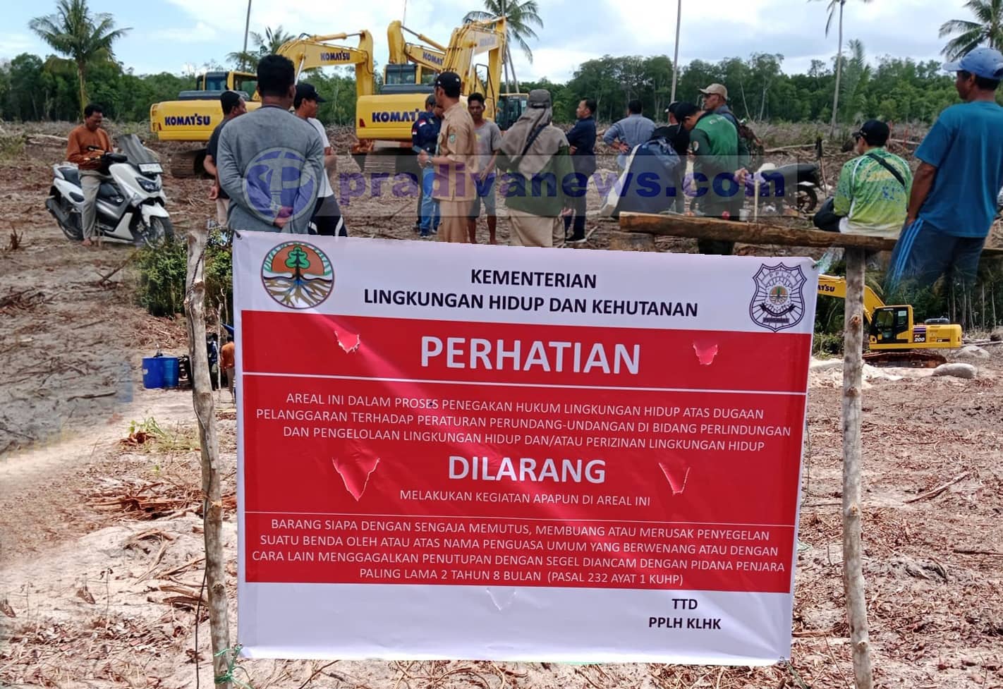 IMG 20240402 Ditjen Gakkum KLHK Segel Lokasi Pembangunan Tambak Udang Ditjen Gakkum