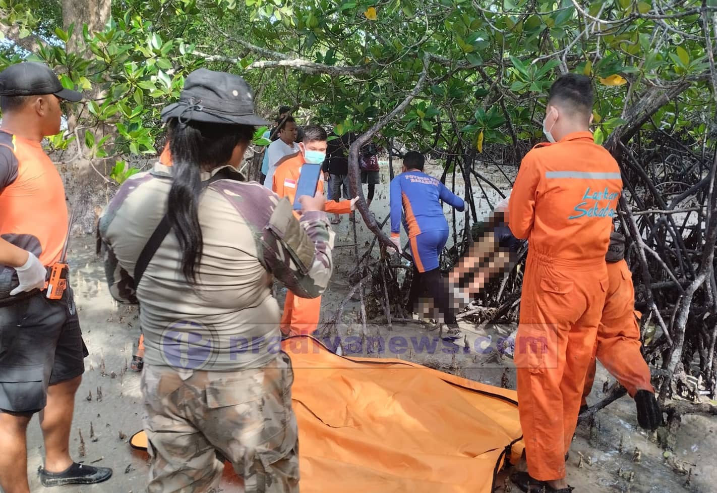 IMG 20240623 Pencari Udang Ditemukan Tersangkut di Bakau Akar Pepohonan Bakau