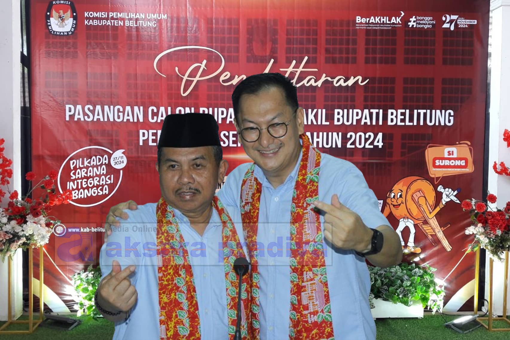 IMG 20240829 Paslon Isyak Meirobi dan Masdar Nawawi Isyak Meirobie