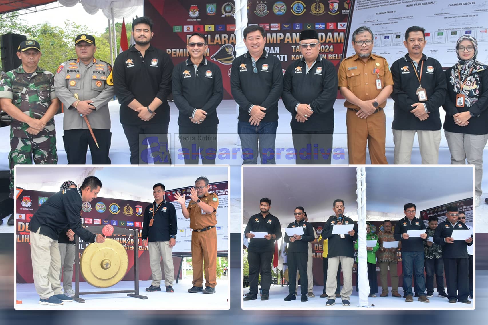 IMG 20240924 Deklarasi Kampanye Damai KPU Beltim Deklarasi Kampanye Damai