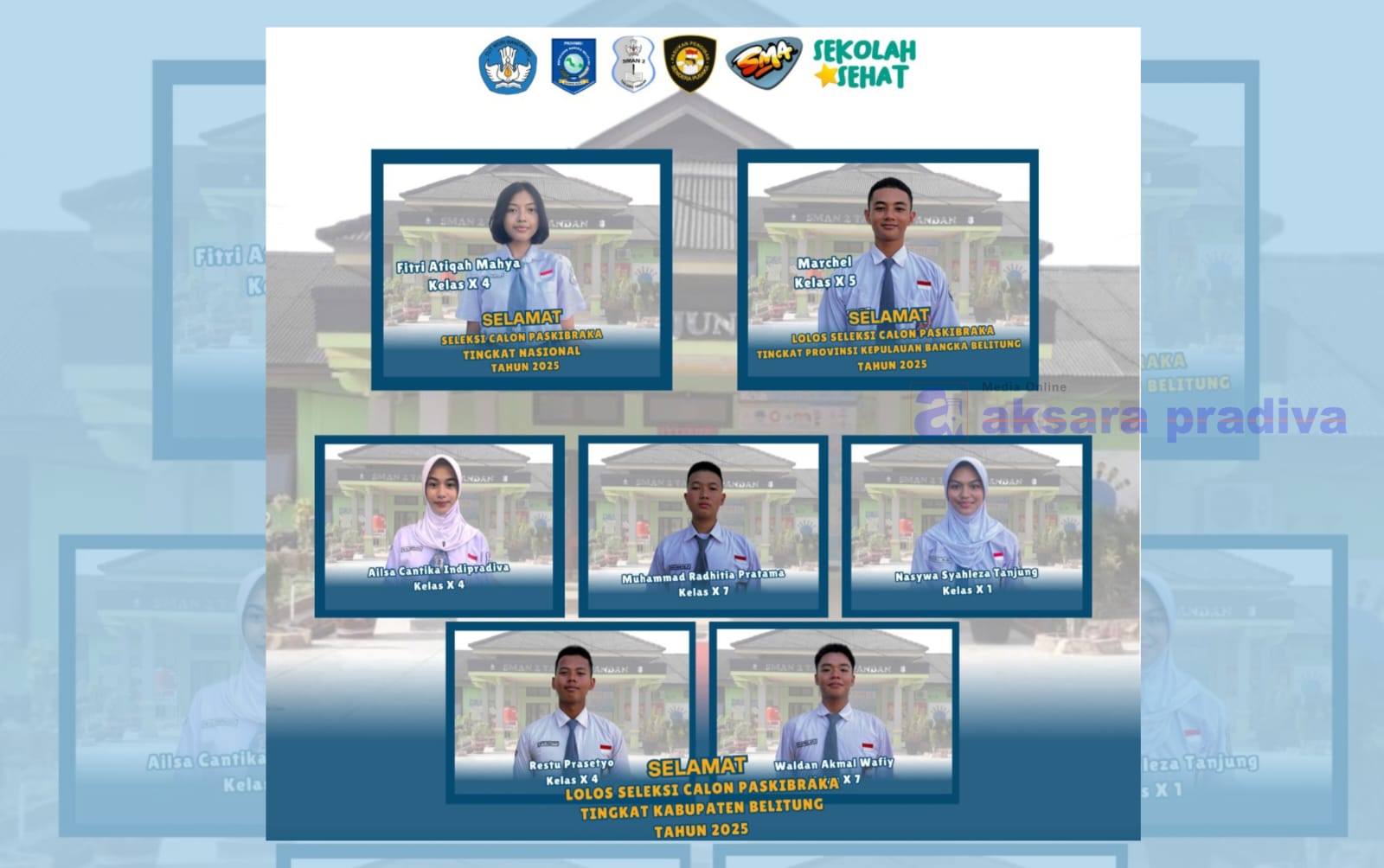 IMG 20250621 Pelajar SMAN 2 Lolos Paskibraka Tujuh Siswa-Siswi